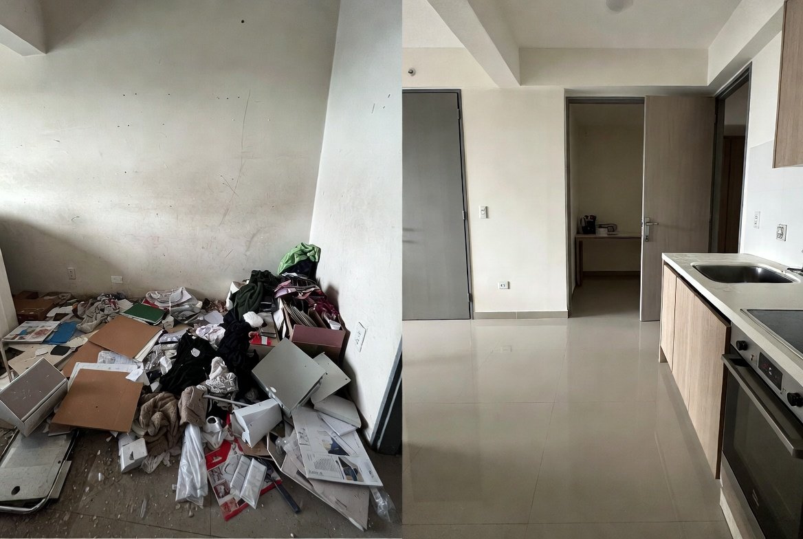 Before and after cleaning Singapore